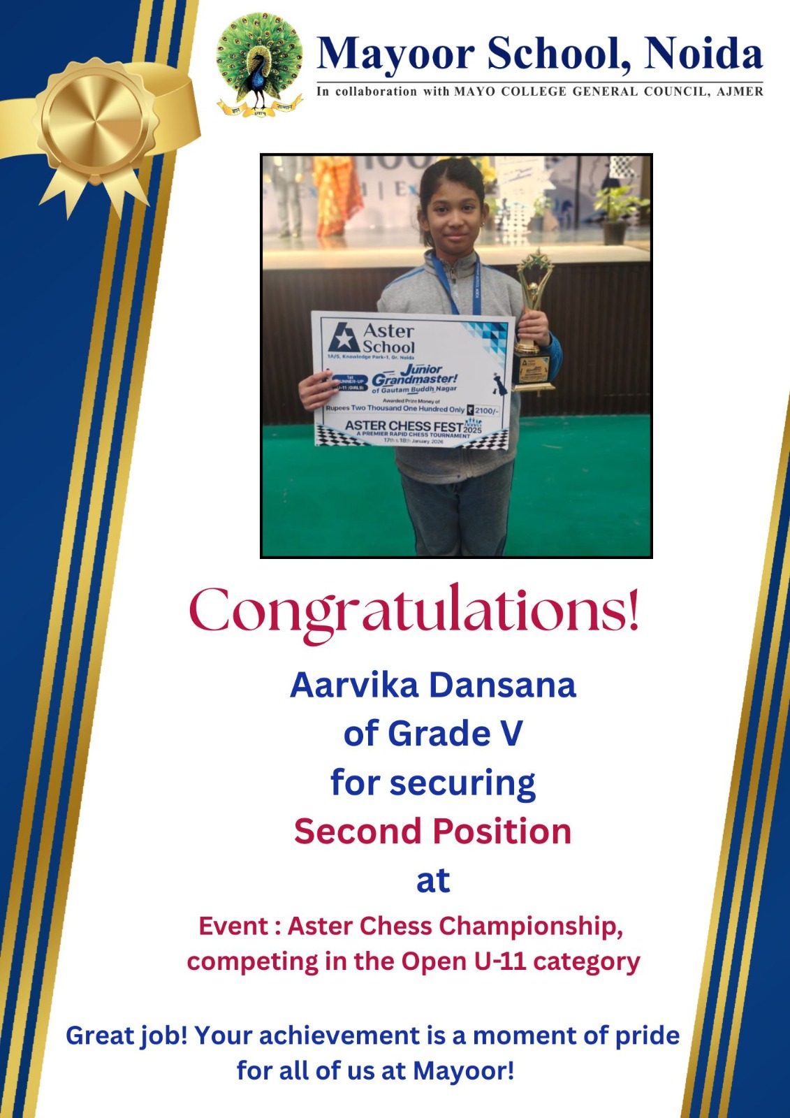 Chess Excellence Brings Laurels to Mayoor